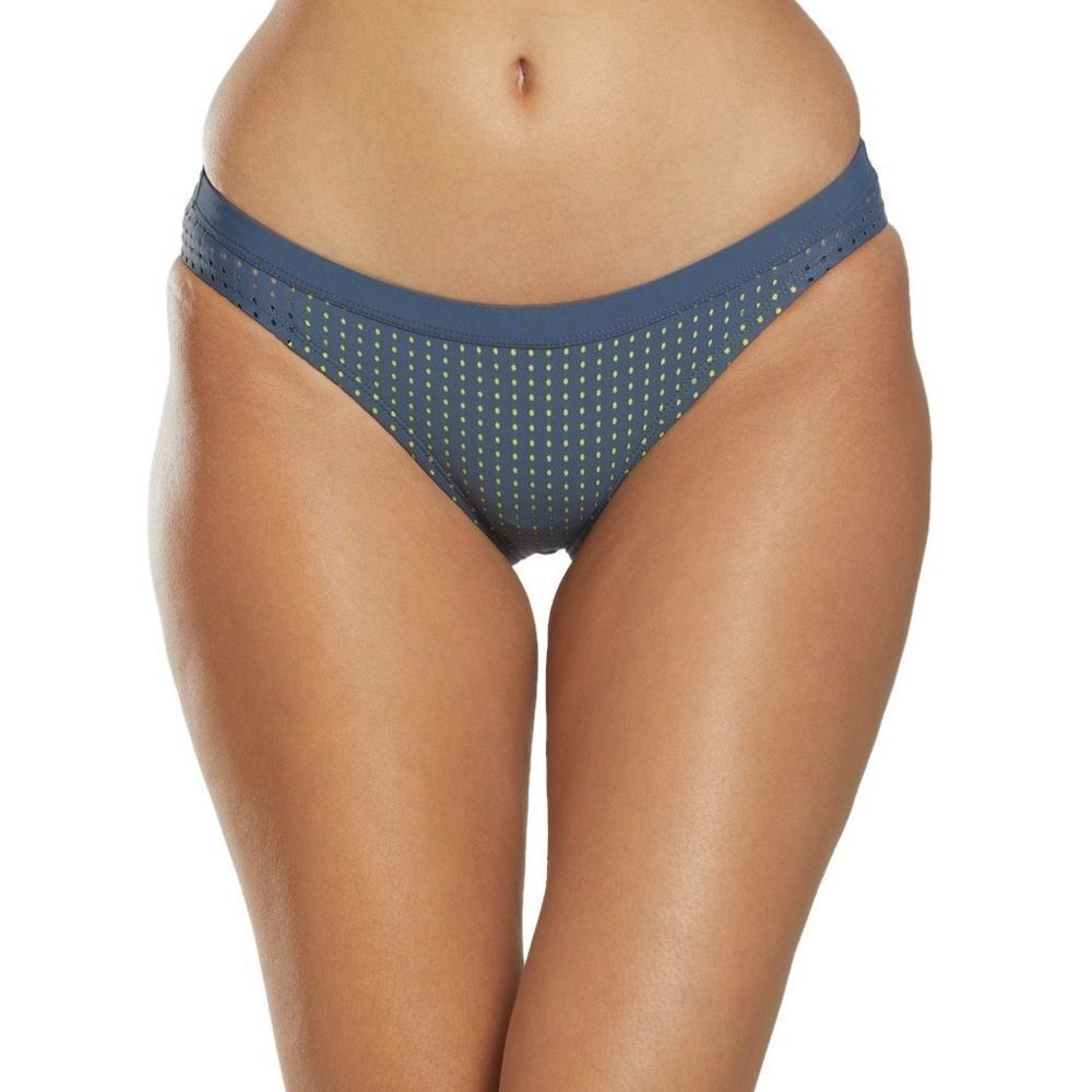 Nike Monsoon Mesh Bikini Bottoms in Blue/yellow